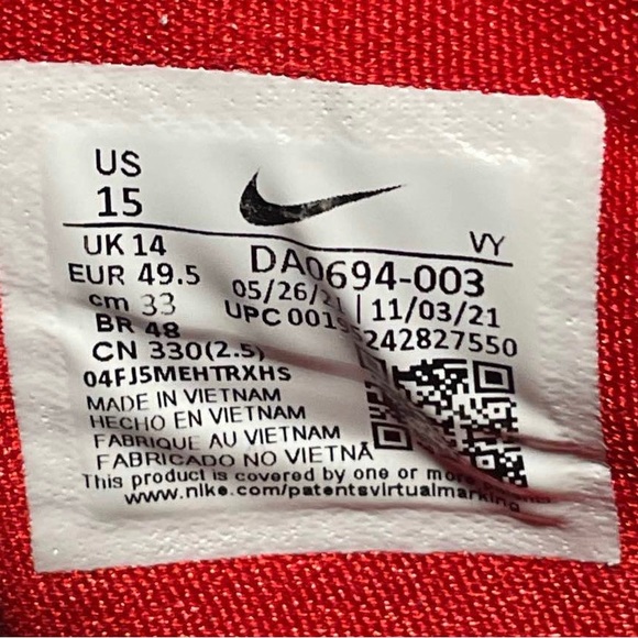 Zoom Freak 3 ‘Bred’ Size:15 - Picture 1 of 7